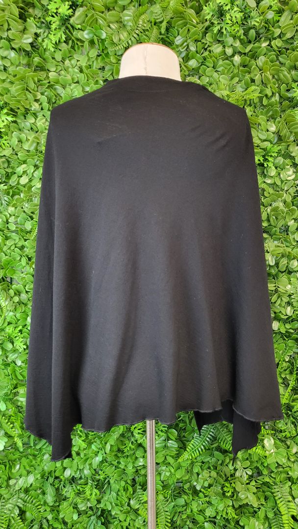 OBR Black Merino Poncho (OSFM)