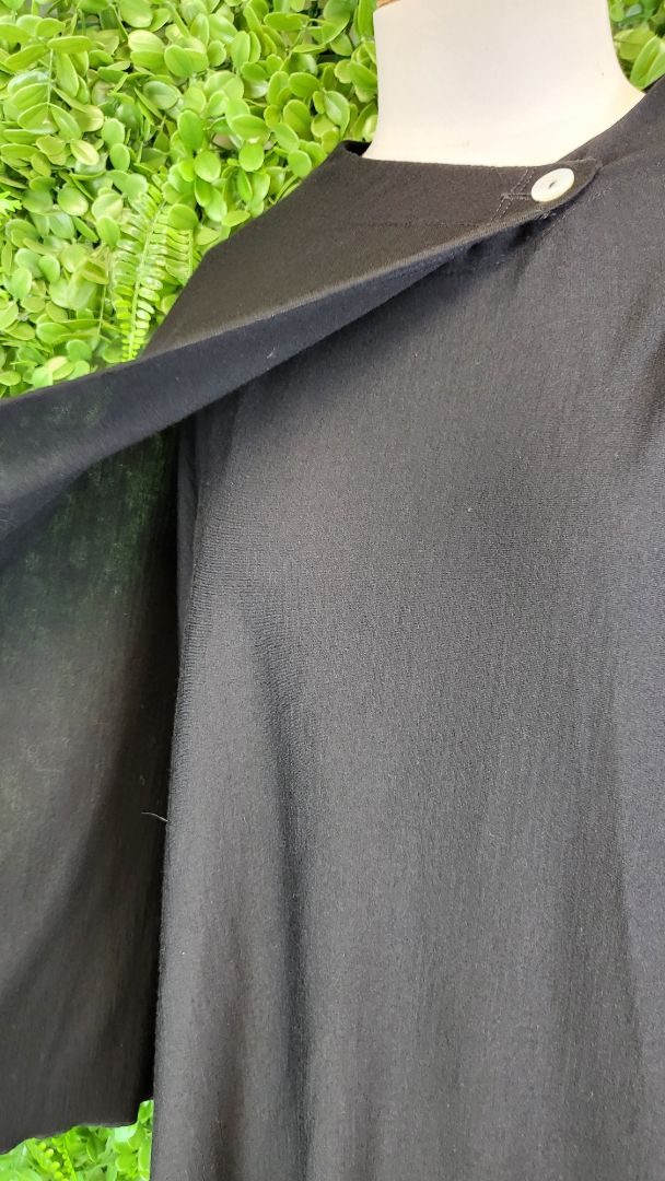 OBR Black Merino Poncho (OSFM)