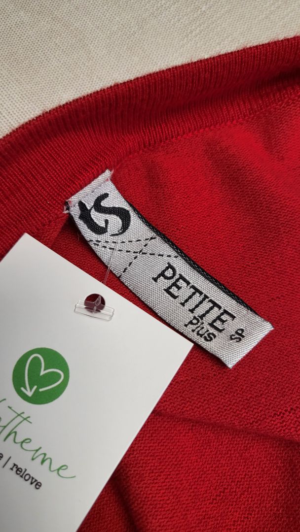 Ts Petite Red Knit Top (14-16)