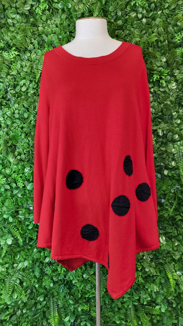 Ts Petite Red Knit Top (14-16)