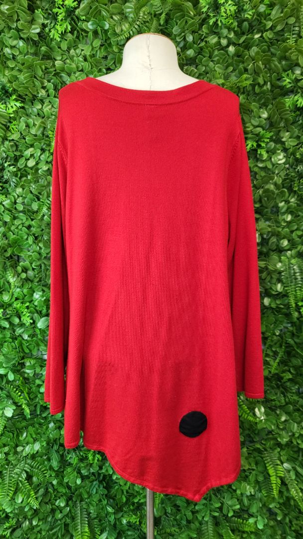 Ts Petite Red Knit Top (14-16)