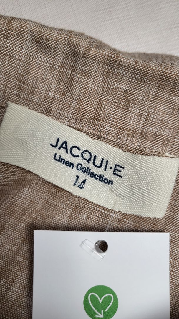 Jacqui.E Tan Linen Jacket (14)
