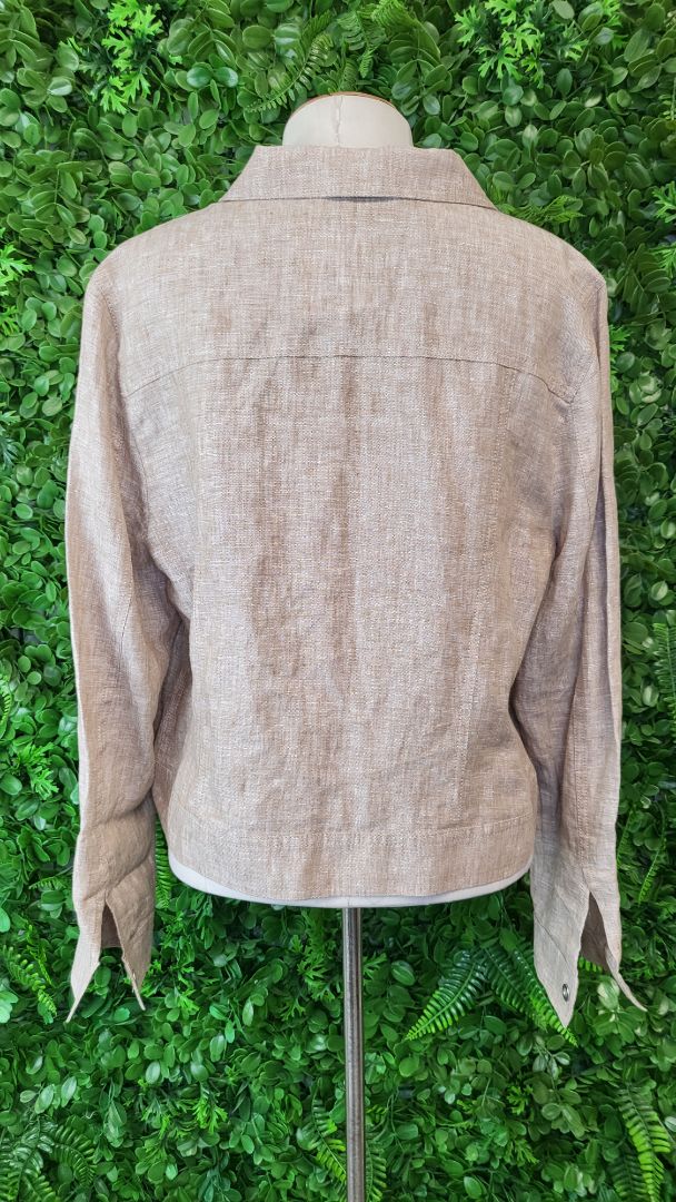 Jacqui.E Tan Linen Jacket (14)