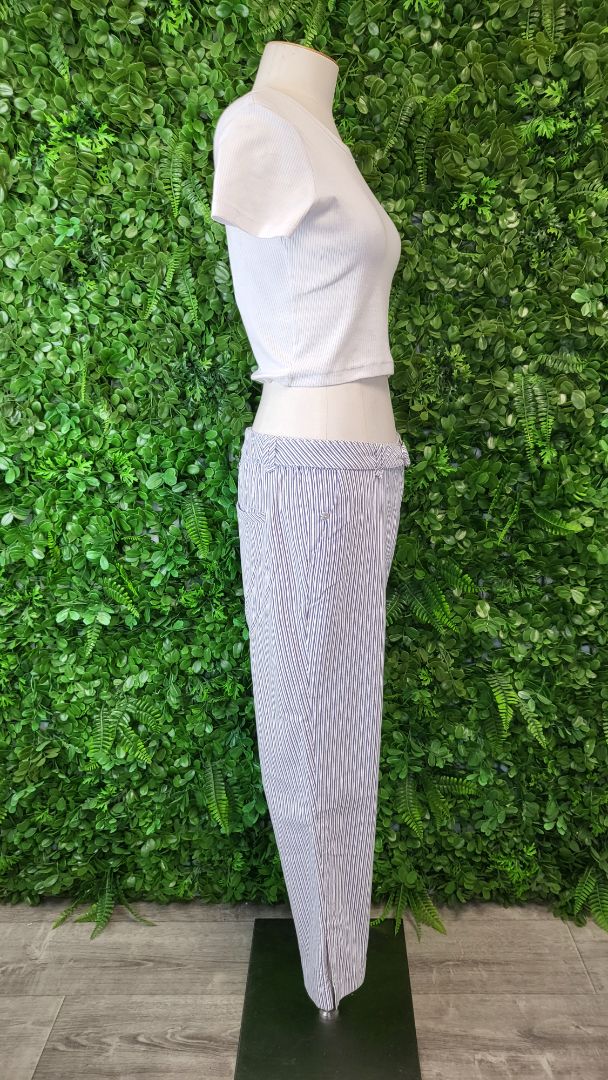 Blue Illusion Stripe Ankle Grazer Jean (14)