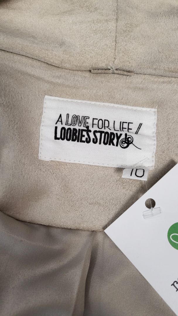 Loobies Story Cream Suede Waterfall Jacket (16)
