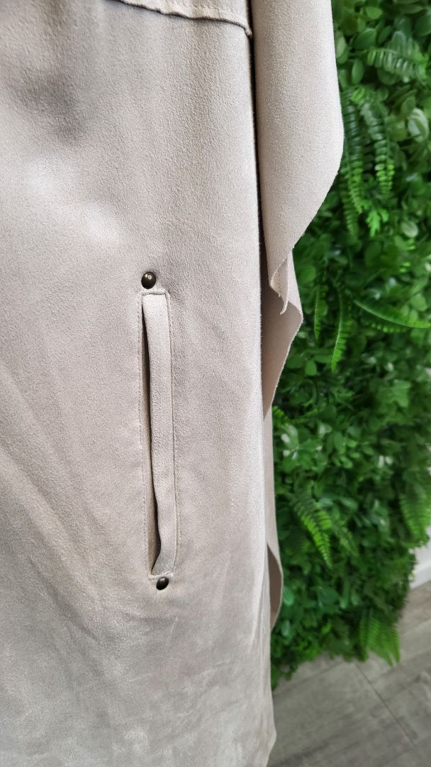 Loobies Story Cream Suede Waterfall Jacket (16)