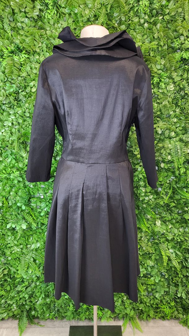 Frank Lyman Black Flare Collar Dress (10-12)