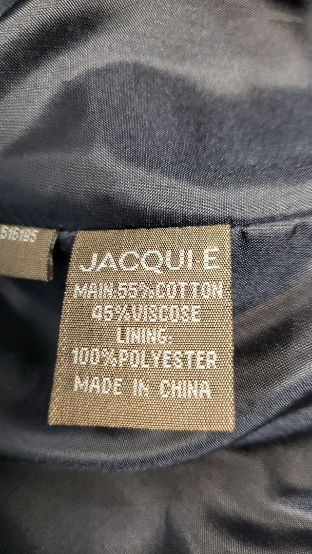 Jacqui.E Navy Ruched Sleeve Blazer (12)