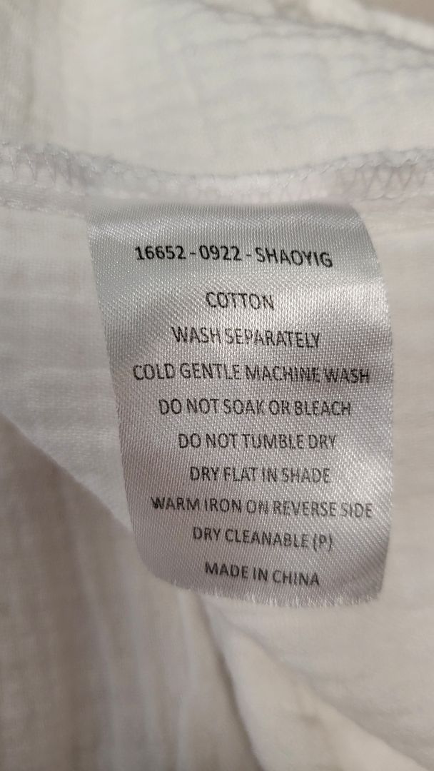 Sass White Cotton Dress (8-10)