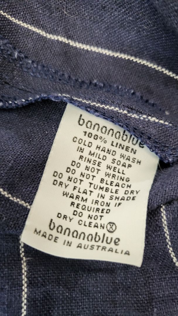 Banana Blue Pinstripe Pleat Front Pant (14)