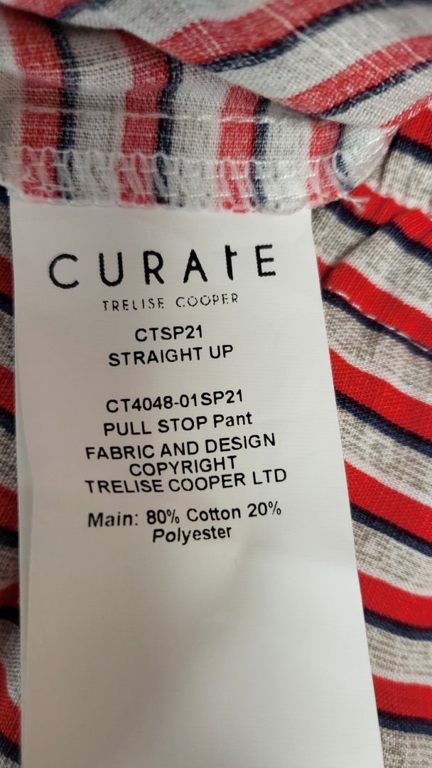 Curate Stripe Pull Stop Pant (14-16)