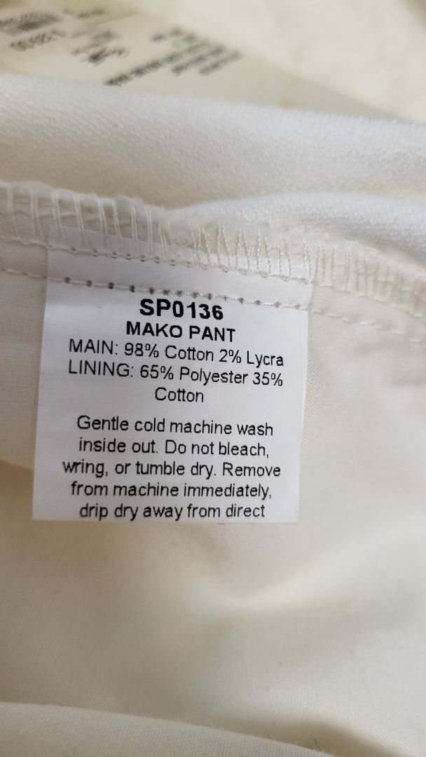 Shjark Cream Mako Pant BNWT (14)