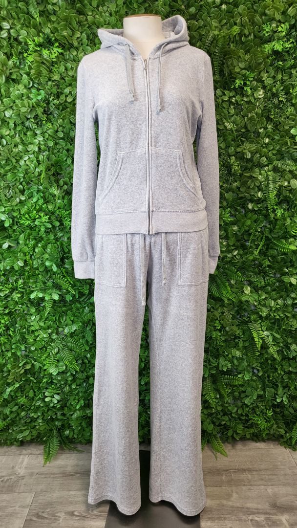 Juicy Couture Grey Velour Tracksuit (10-12)