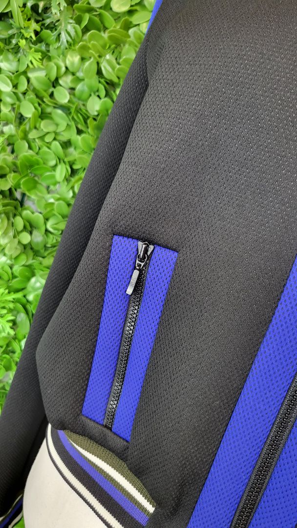 The Letter Q Blue/Black Bomber Jacket (12)