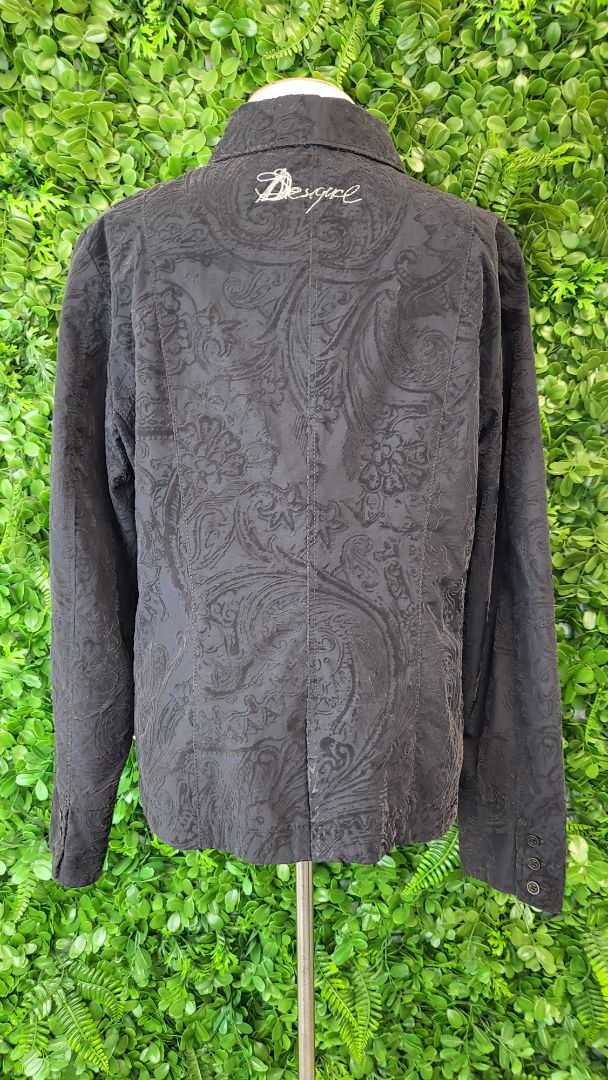 Desigual Black Embossed Jacket (12)