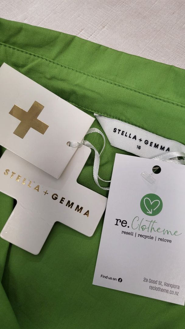 Stella + Gemma Green Silverlake Shirt BNWT (16)