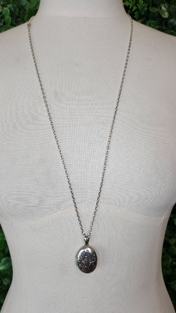 Unknown Sterling Silver 925 Chain&Locket