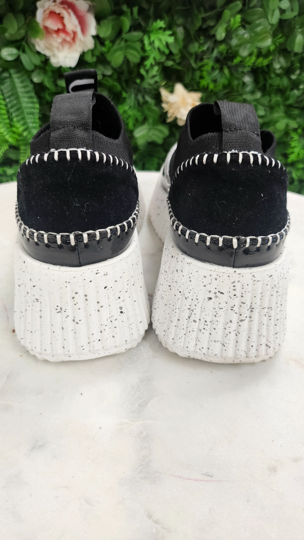 Gelato Black Pull On Sneaker (38)
