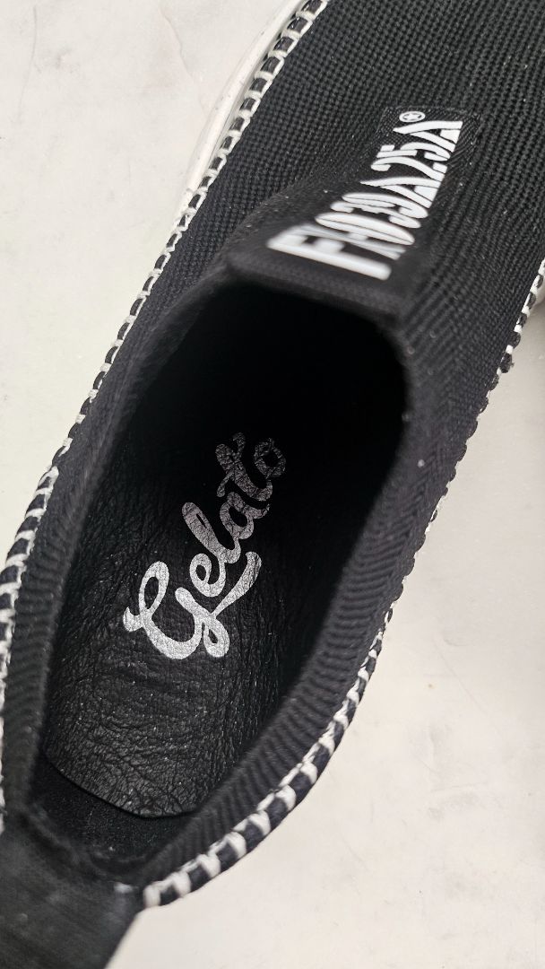 Gelato Black Pull On Sneaker (38)