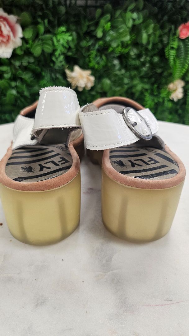 Fly London Two Toned Slingback Sandal (38)