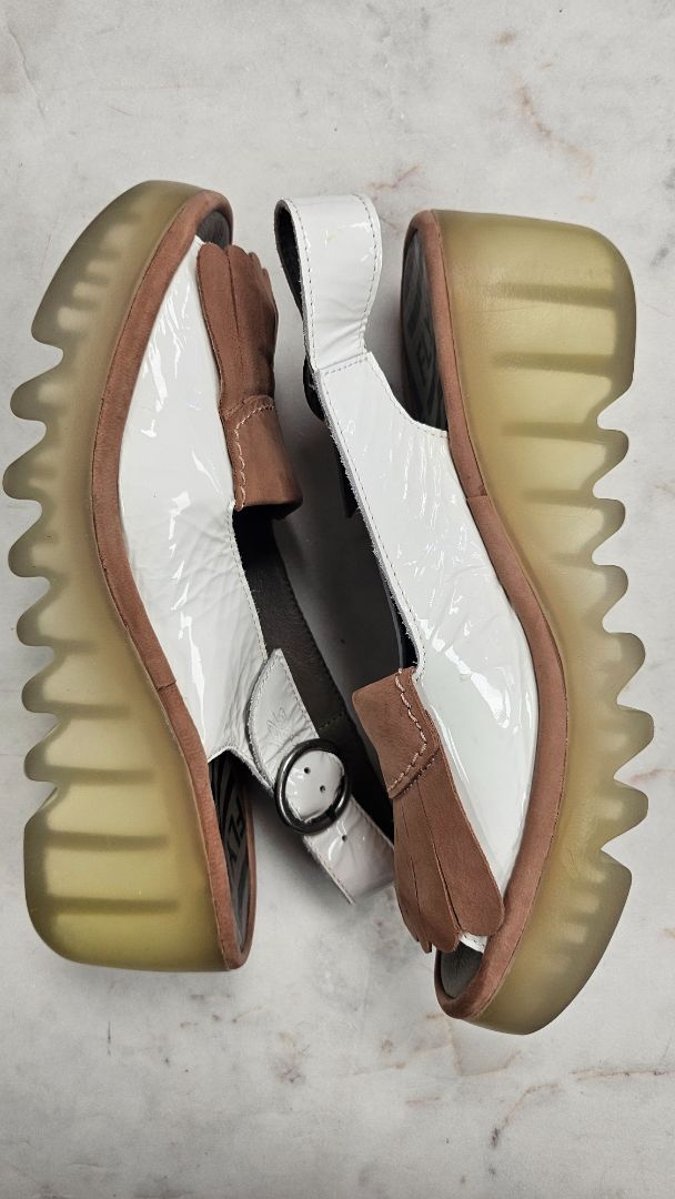 Fly London Two Toned Slingback Sandal (38)