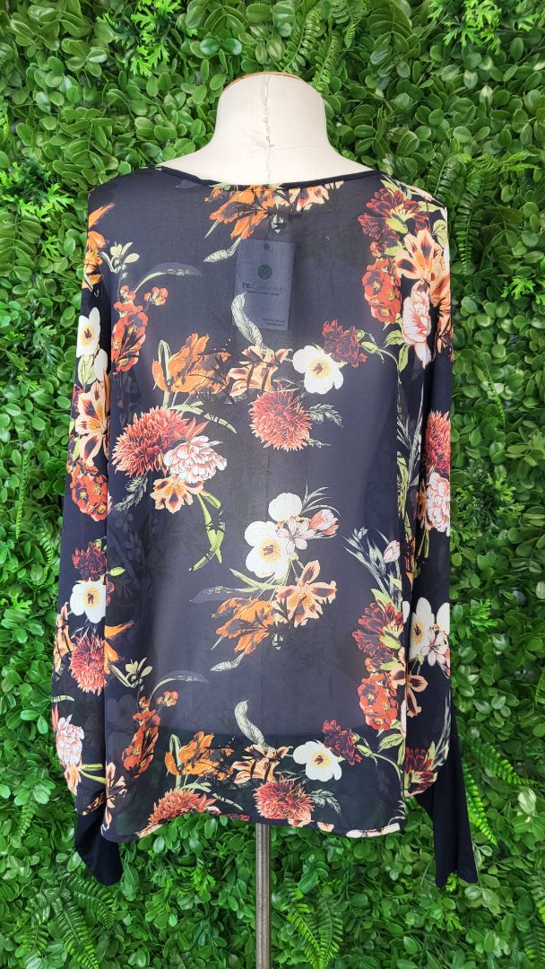 In Love With Ivy Floral Batwing Top (12-14)
