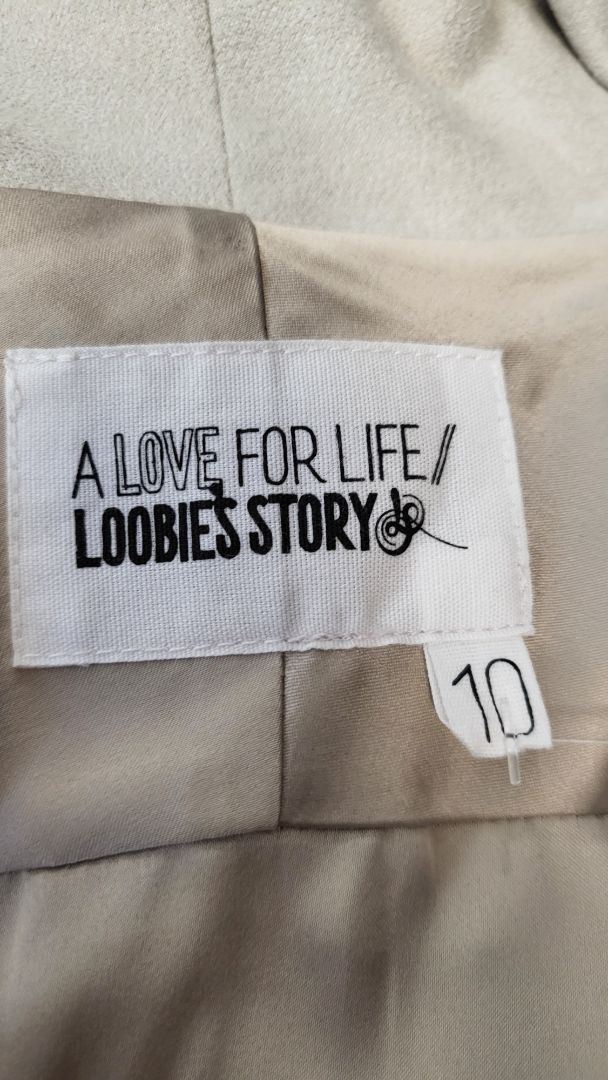 Loobies Story Cream Faux Suede Jacket (10)