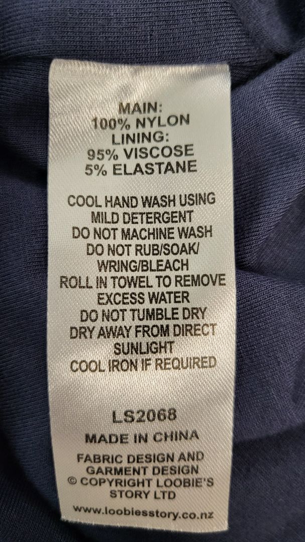 Loobies Story Navy Mesh Skirt (8-10)