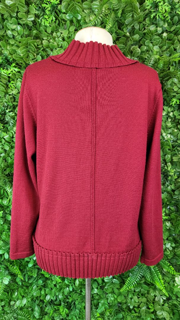 Fields Red Merino Cardigan (12)