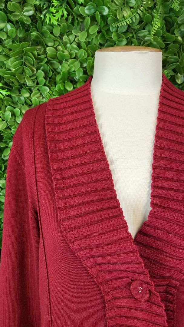 Fields Red Merino Cardigan (12)