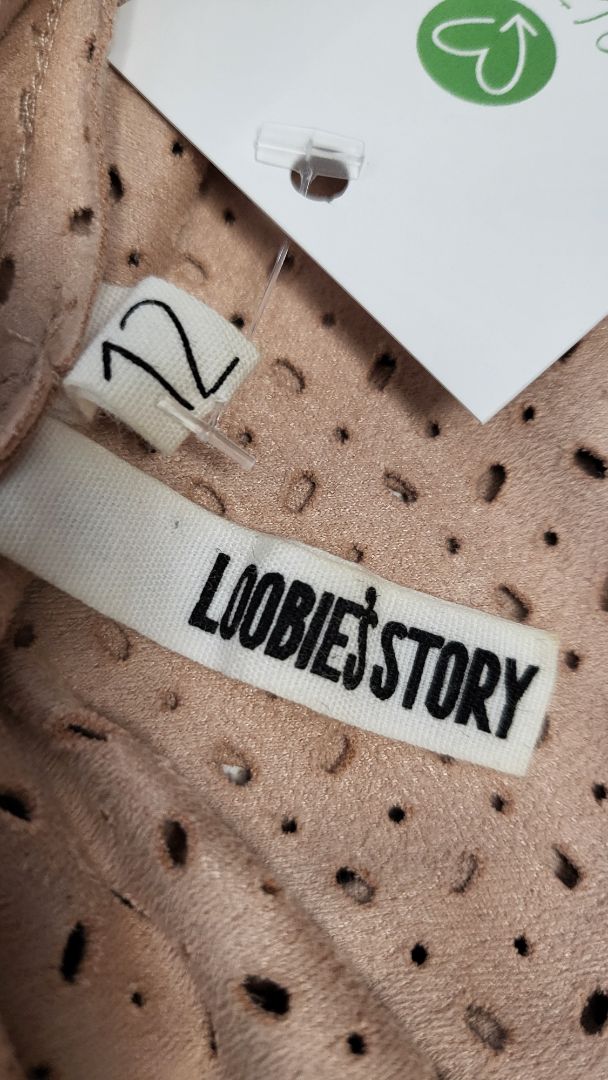 Loobies Story Blush Suede Waterfall Jacket (12)