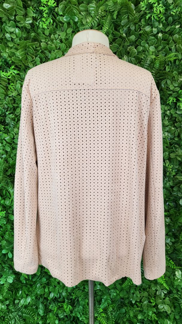 Loobies Story Blush Suede Waterfall Jacket (12)