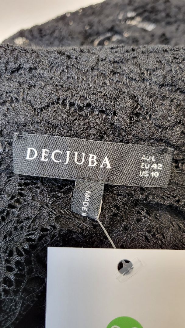 Decjuba Black Lace Shirt (12-14)