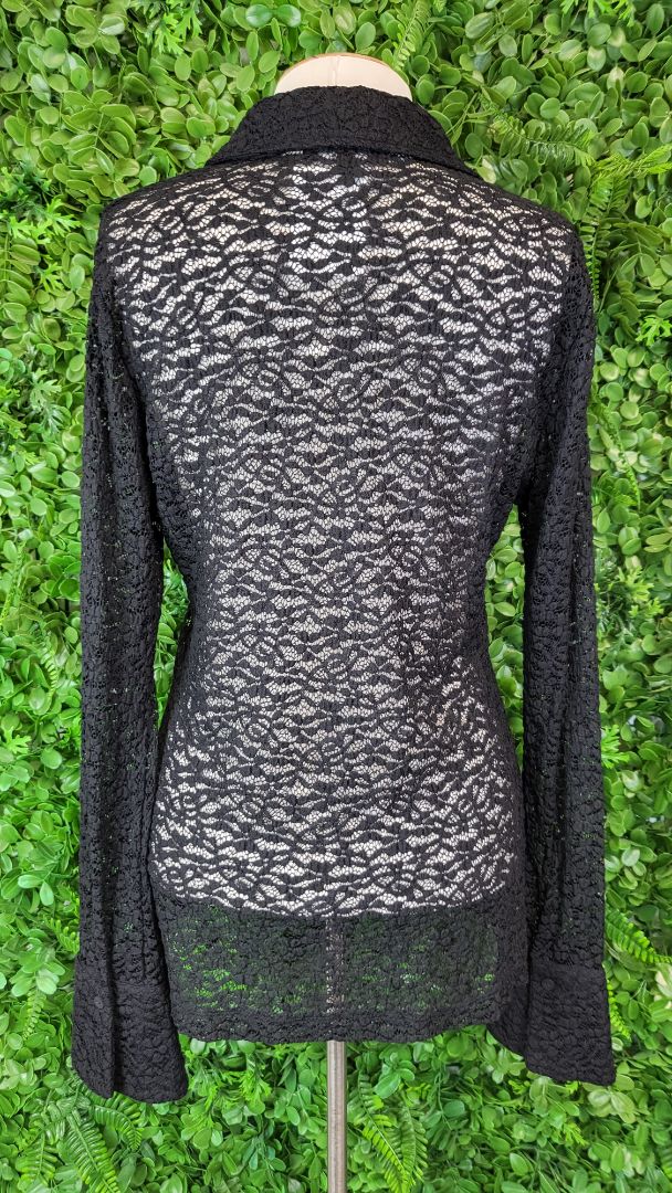 Decjuba Black Lace Shirt (12-14)