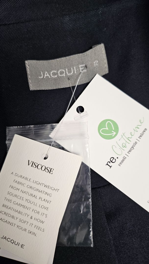 Jacquie.E Navy 3/4 Sleeve Blazer BNWT (12)