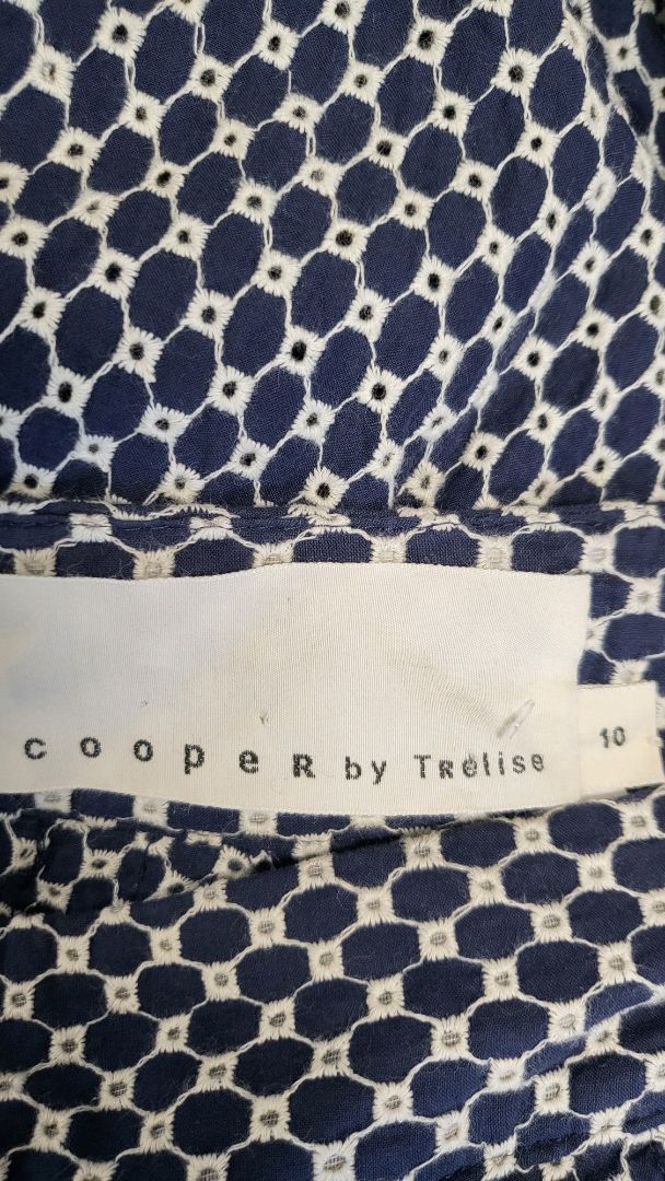 Cooper by Trelise Navy/White Tic Tac Toe Skirt (10)