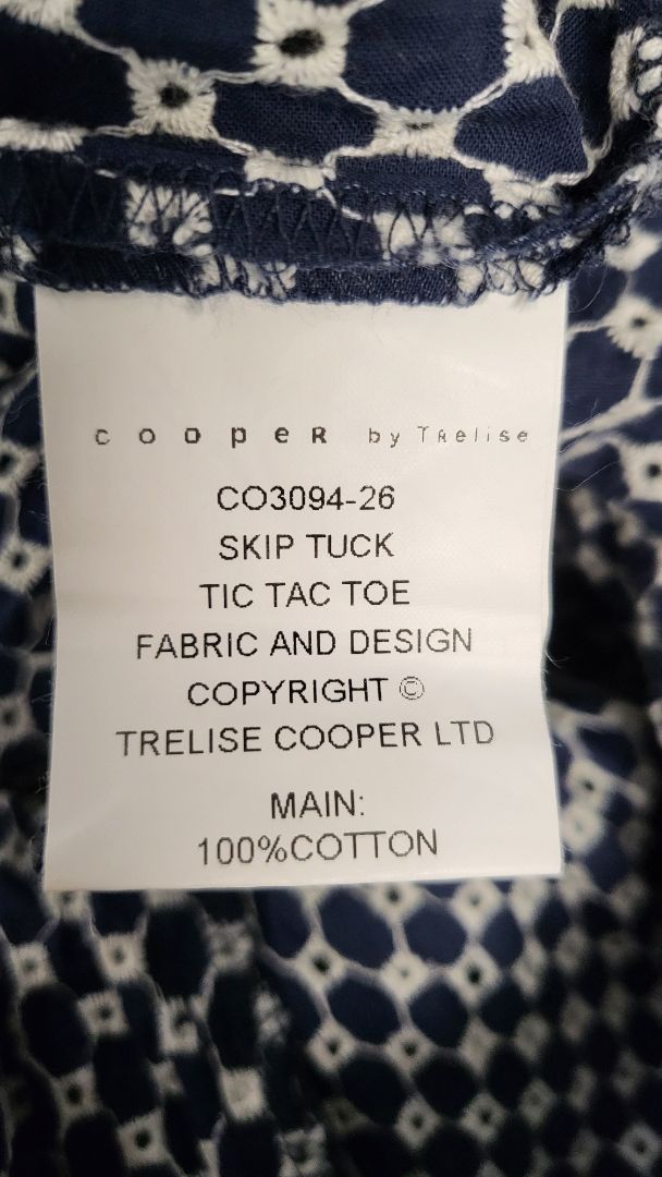 Cooper by Trelise Navy/White Tic Tac Toe Skirt (10)