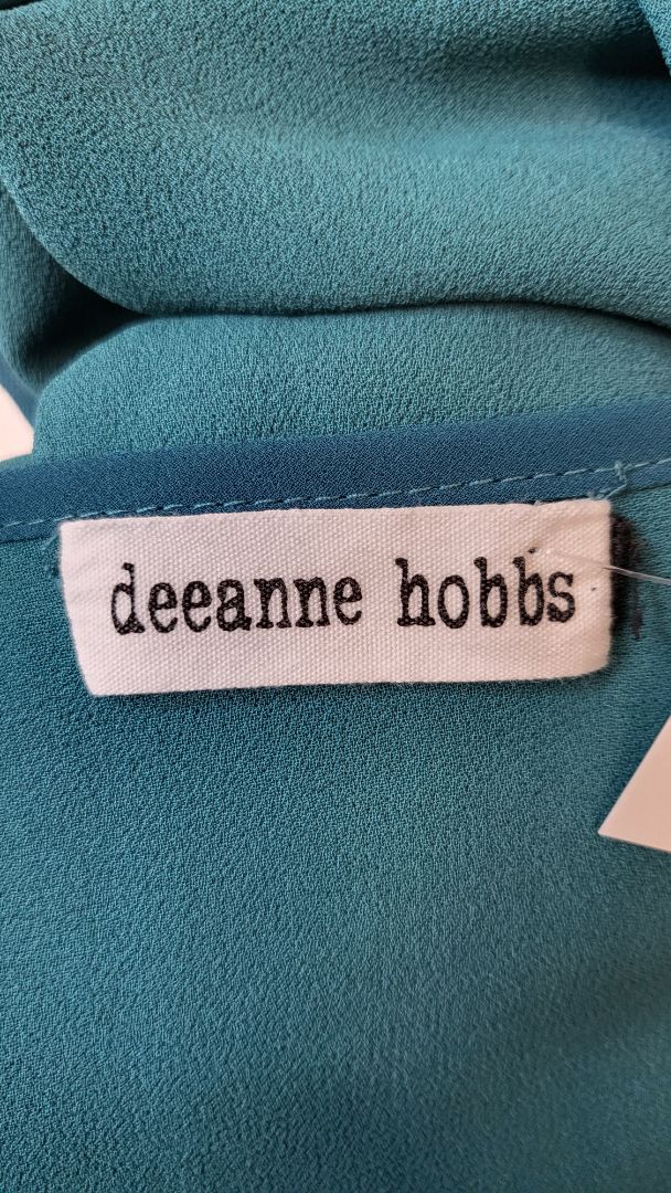 Deanne Hobbs Teal Oversized Sheer Top (20)