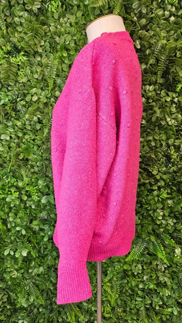 Whistle Pink Bobble Knit (10)