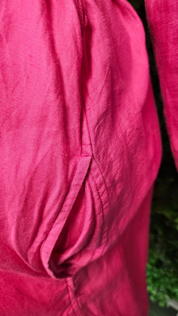 Trenery Fushia Pink Linen Blend Dress (8)