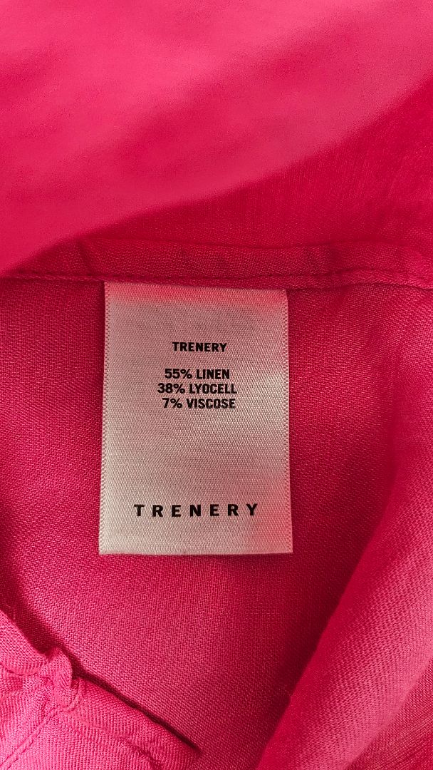 Trenery Fushia Pink Linen Blend Dress (8)