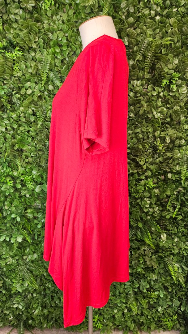 TS Red Asymmetrical Top (14)