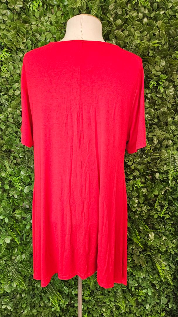 TS Red Asymmetrical Top (14)