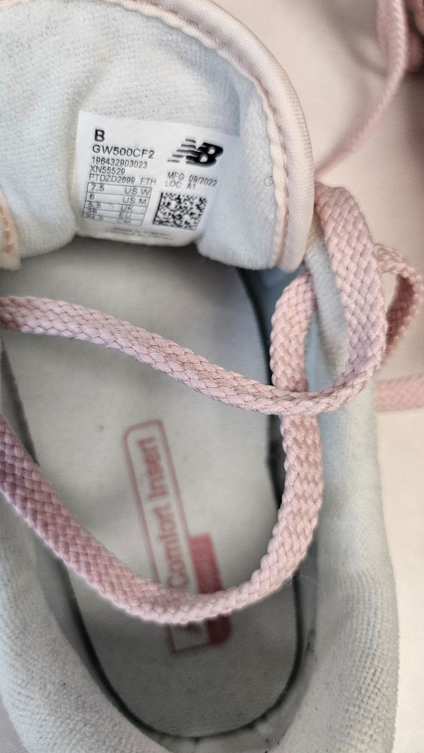 New Balance Pink Textile Sneaker (38)