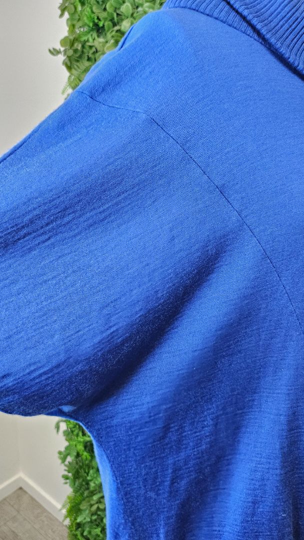 Siren Azure Poncho Knit Top (16)