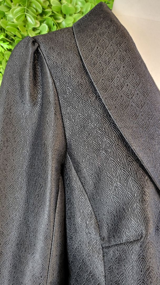 Sable & Minx Black Pattern Blazer (14)