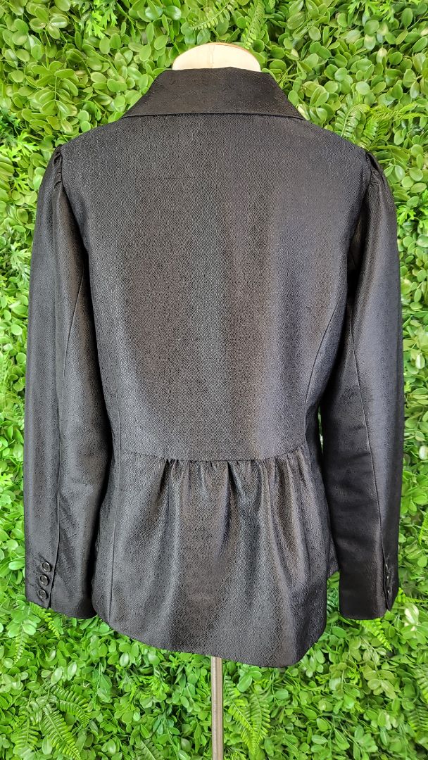 Sable & Minx Black Pattern Blazer (14)