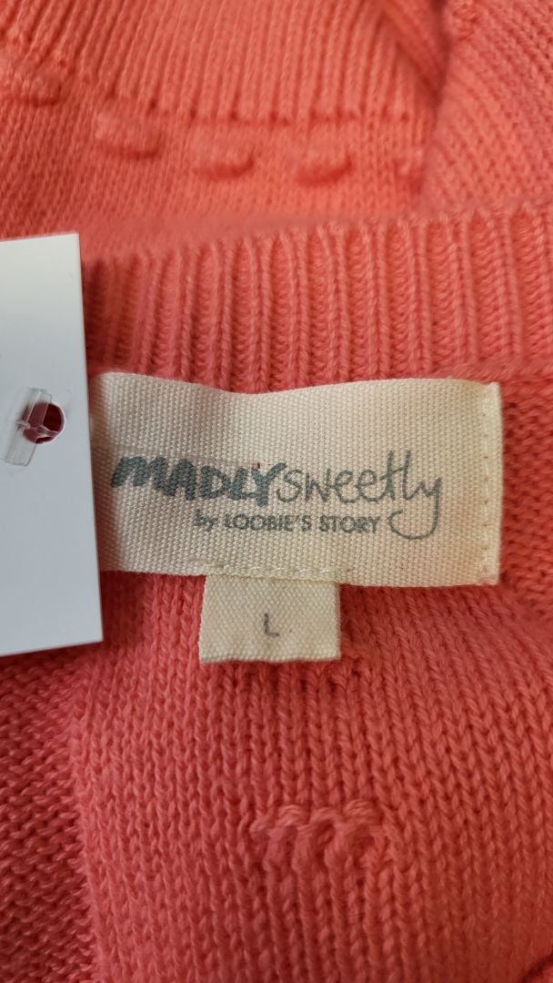 Madly Sweetly Coral Cotton Cardigan (14)