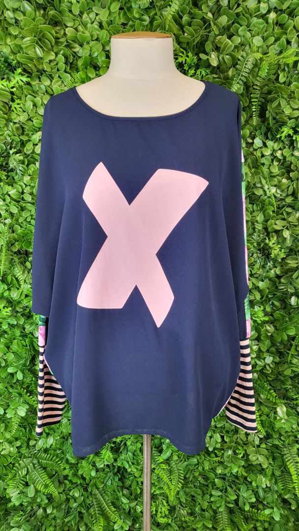 Charlo Floral X Print Top (14)