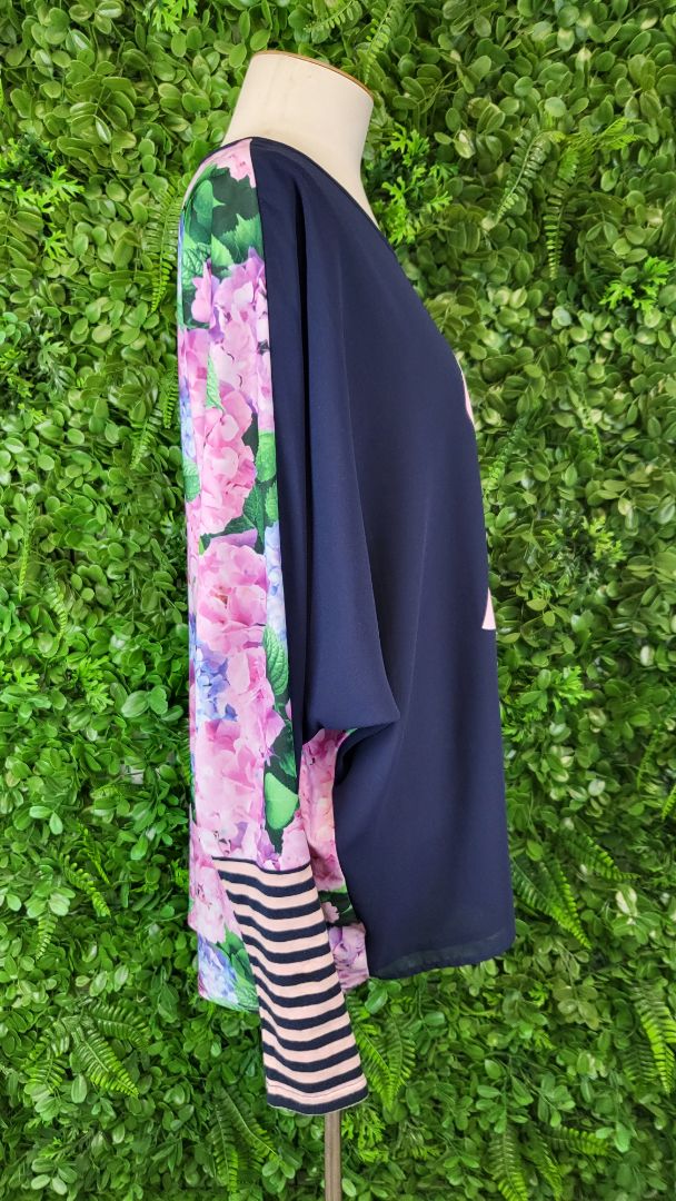 Charlo Floral X Print Top (14)